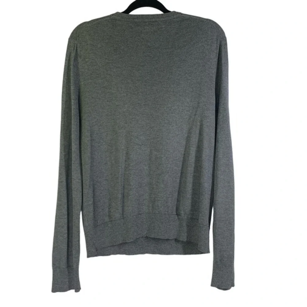 BANANA REPUBLIC Gray Silk Cotton Cashmere V-Neck‎ Sweater
